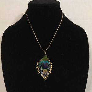 Feather Pendant Necklace